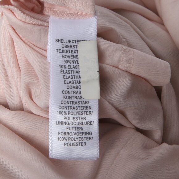 Adrianna Papell Lace Sequin Evening Dress Fit Flare Sleeveless Pink Nude - Picture 8 of 14